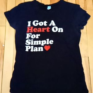 Simple Plan Heart On band tee